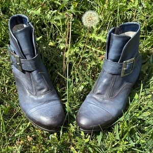 Miz Mooz Slate Blue Ankle Boots size 38 (7.5)